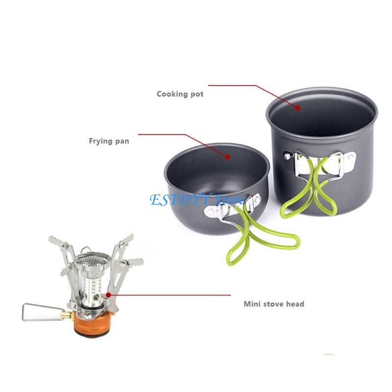 Camping Cooking Easy - G6DE Camping Cookware Kits Folding Utensils