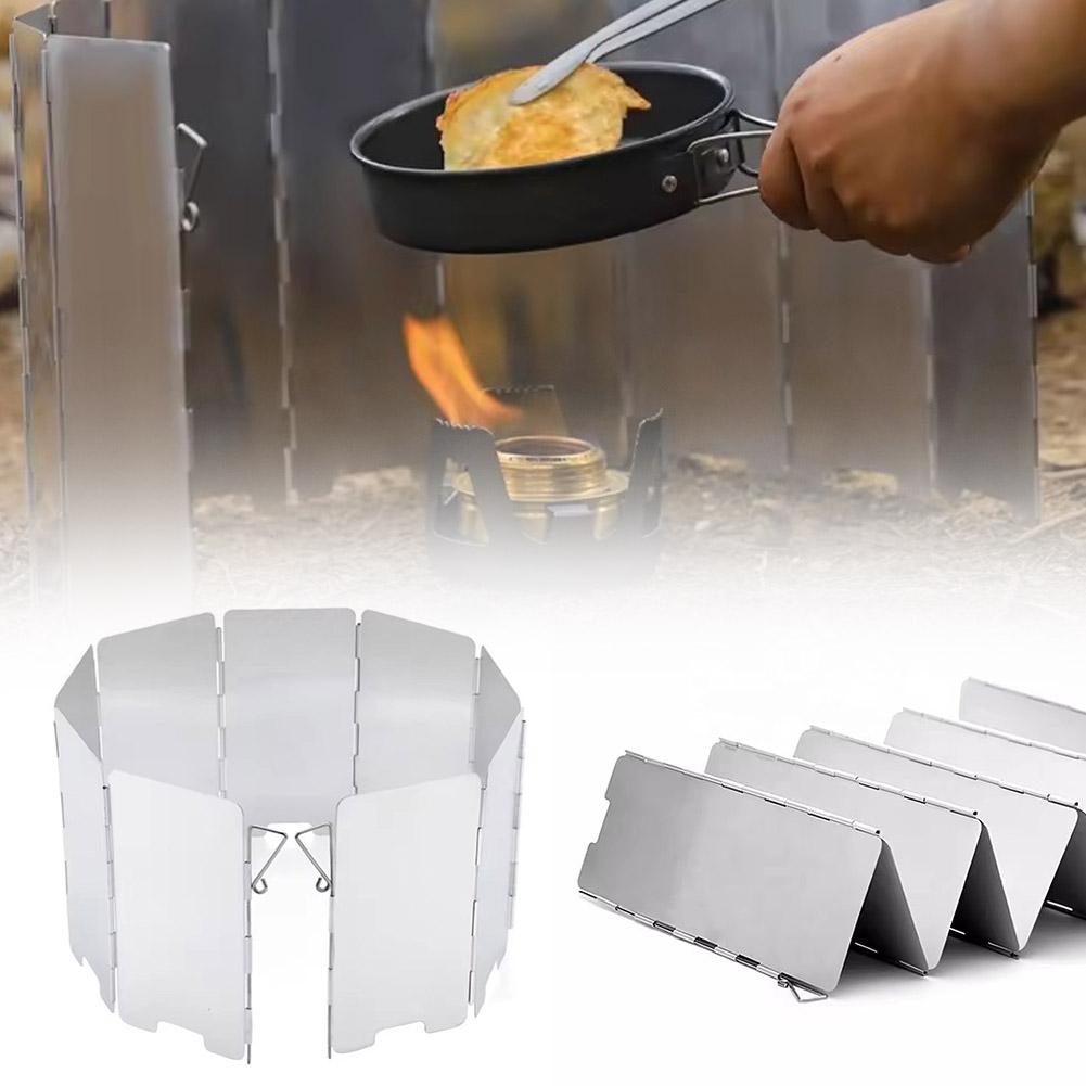 Camping Cooking Tripod - Outdoor Foldable Wind Shield Camping Stoves