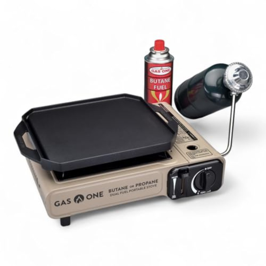 Camping Cooking Flat Top - GasOne GS-3400P-KIT Propane or Butane Gas