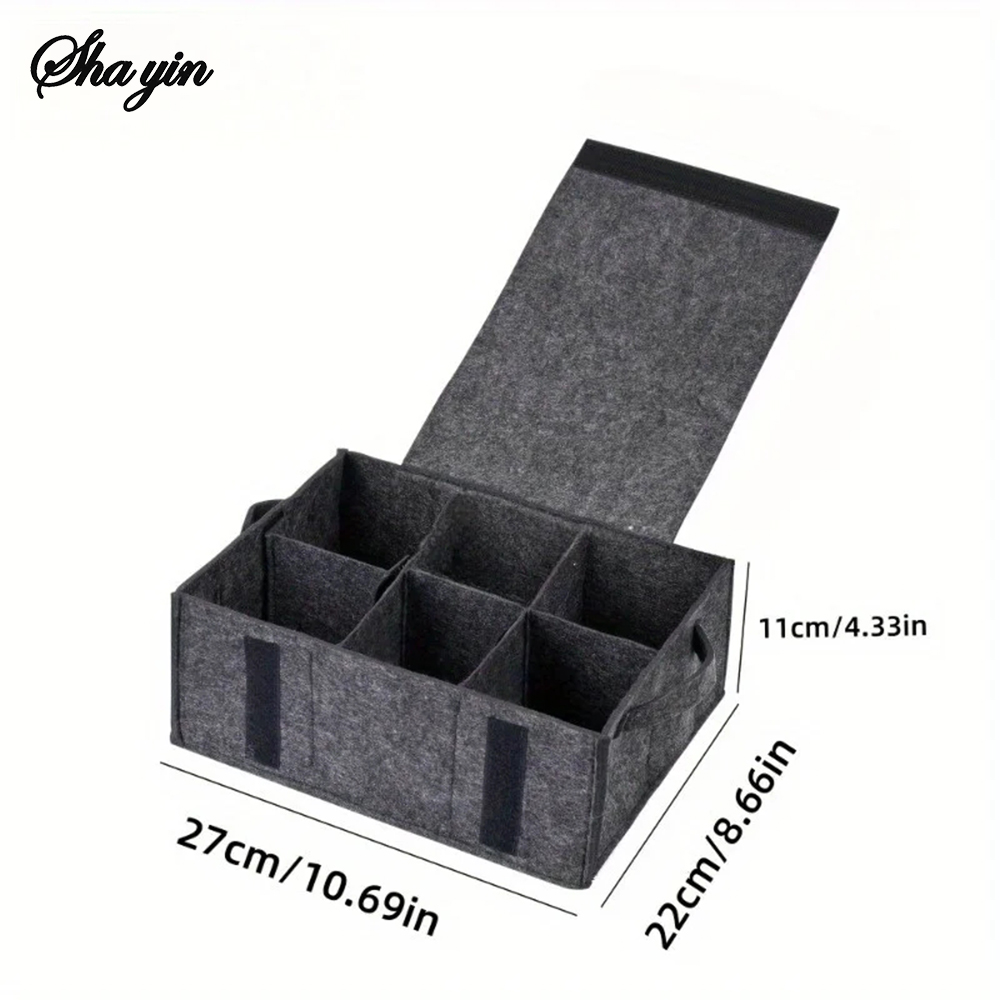 Camping Cooking Utensil Holder - Felt Plate Dish Cup Storage Bag