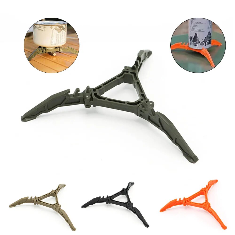 Camping Cooking Tripod - Gas Tank Bracket Foldable Fuel Can