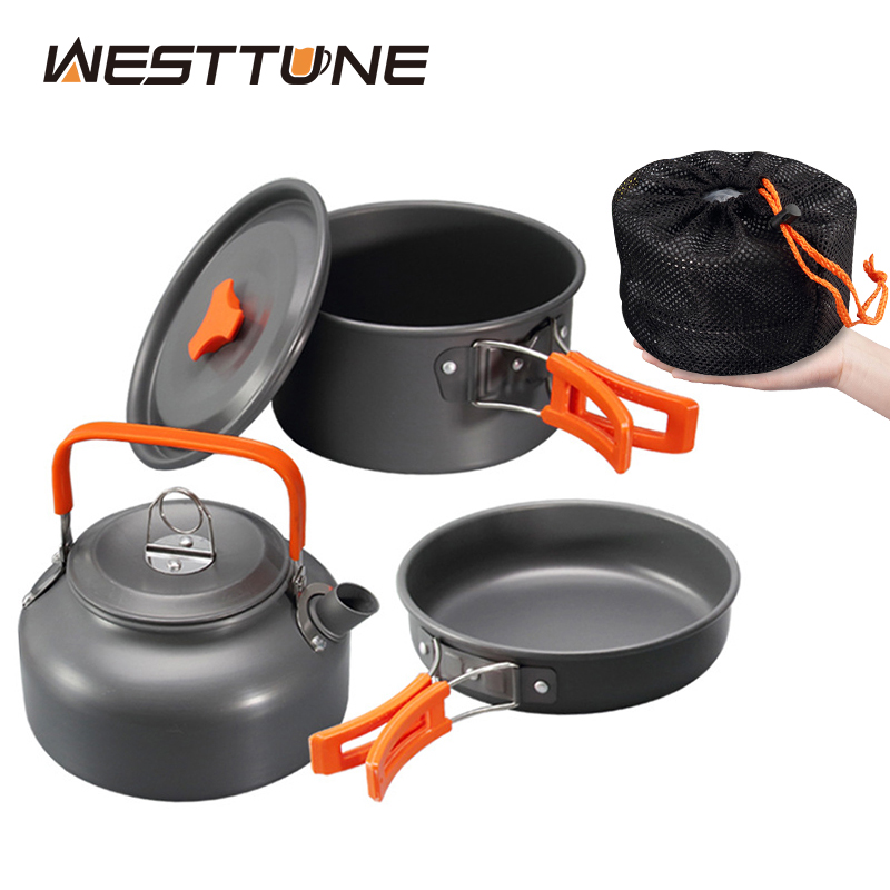 Camping Cooking Recipes - WESTTUNE Camping Cookware Kit Aluminum Outdoor