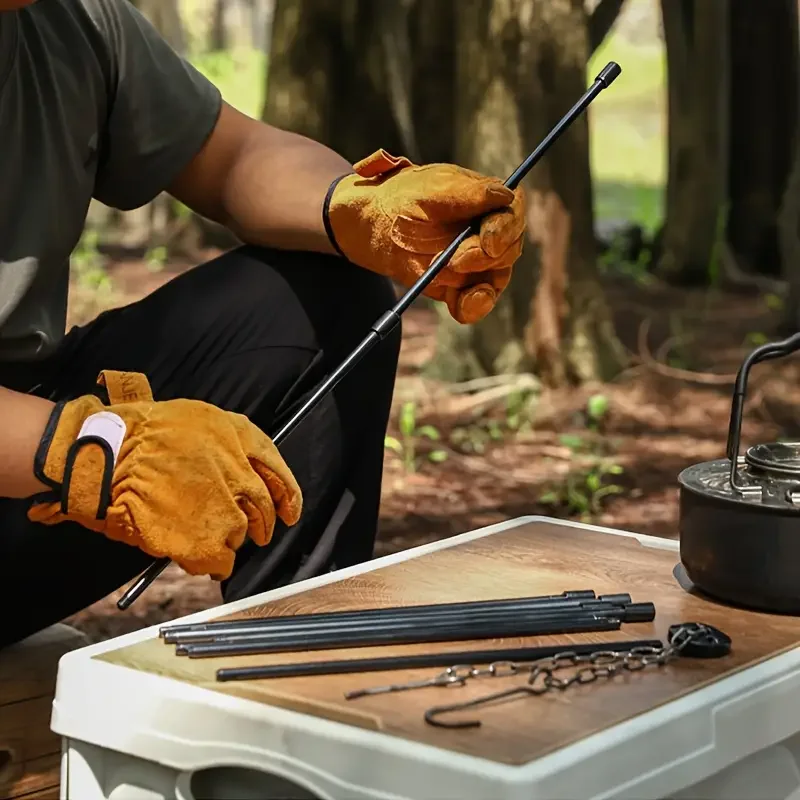 Camping Cooking Tripod - Outdoor Large Bonfire Tripod Portable Camping