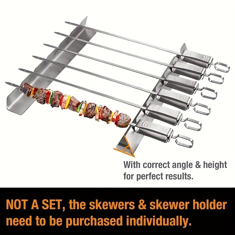 Camping Cooking Utensil Holder - 2pcs Kebab Rack Kebab Stands Skewer