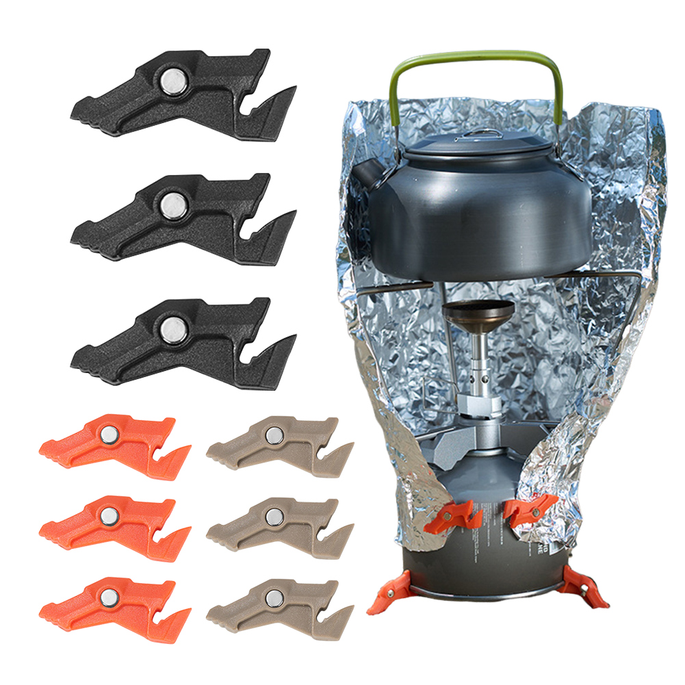 Camping Cooking Tripod - Magnetic Tripod Gas Tank Bracket Multifunctional