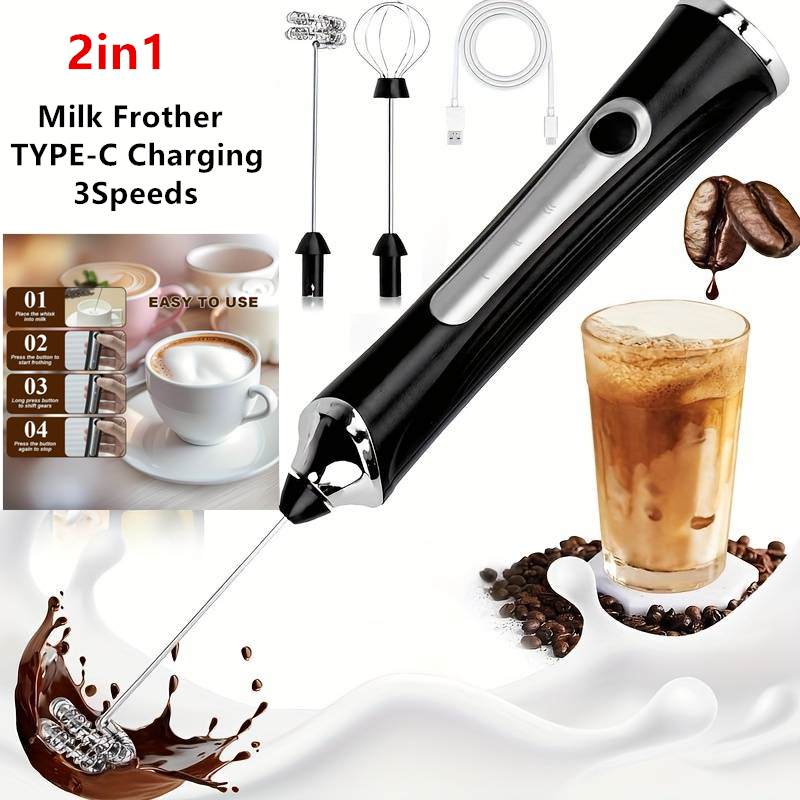 Pocket Coffee Maker - Wireless Electric Milk Frother Foamer And