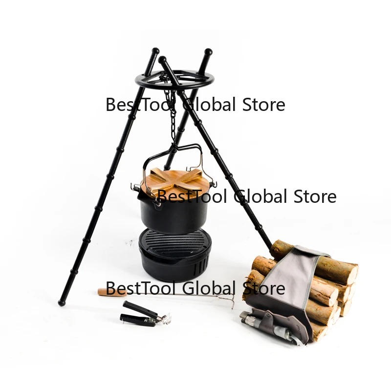 Camping Cooking Bundle - Multi Functional Camping Cookware Set Outdoor