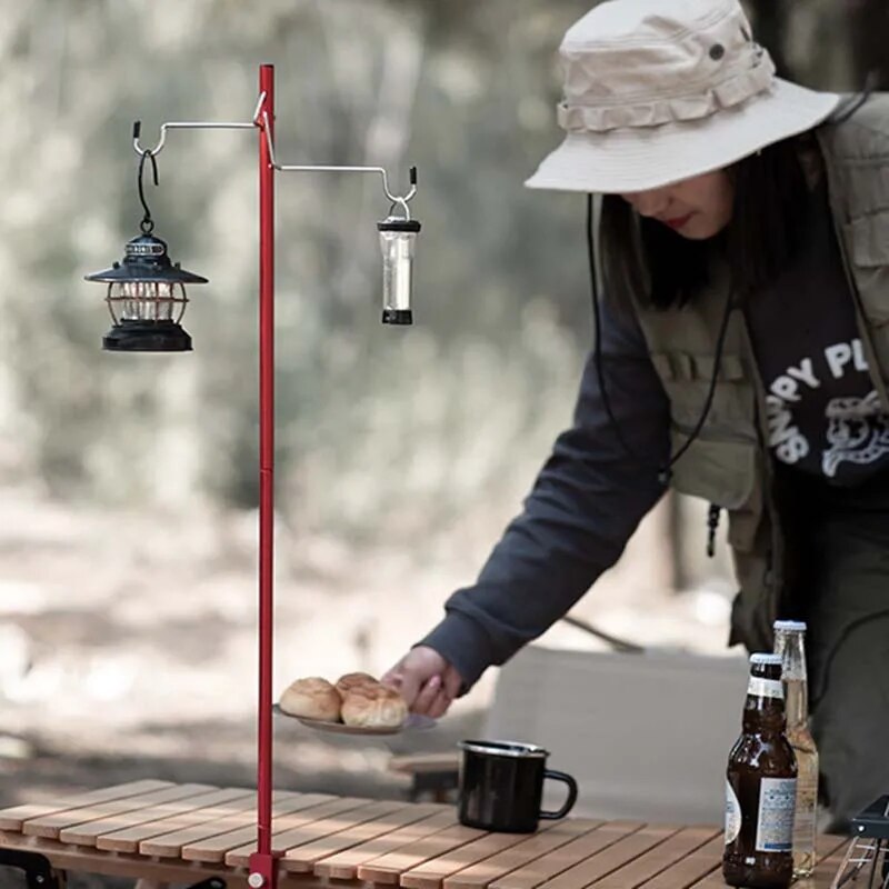 Camping Cooking Tripod - TARKA Camping Lantern Stand Detachable Aluminium