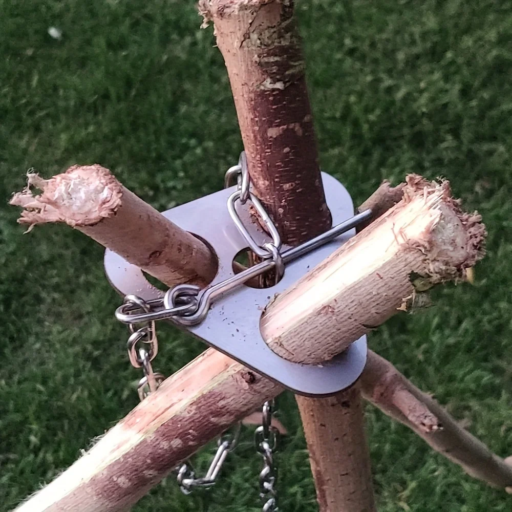 Camping Cooking Tripod - Outdoor BBQ Tripod Portable Detachable Hanging