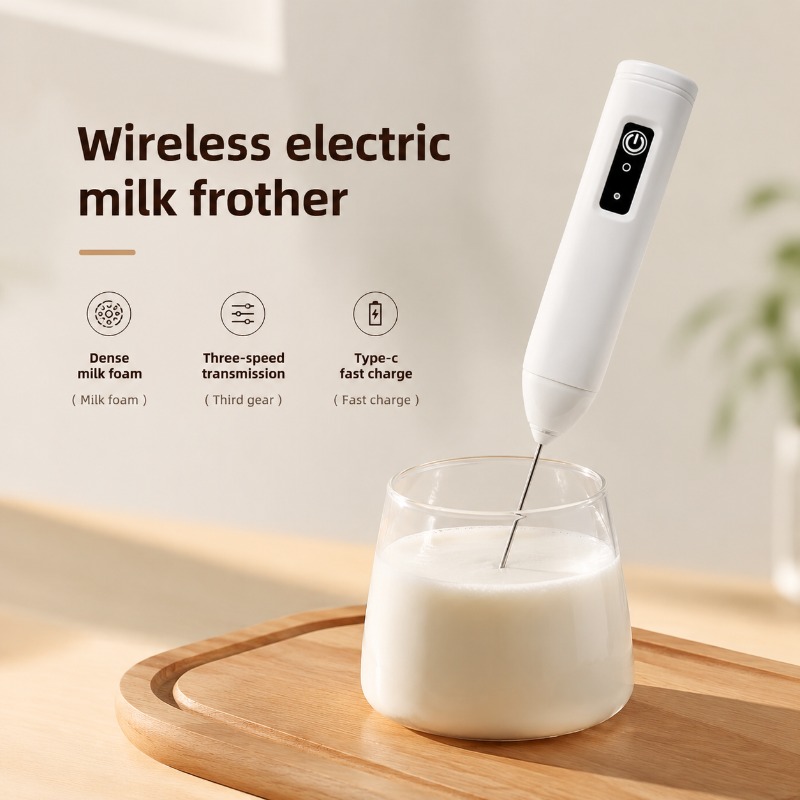 Pocket Coffee Maker - Electric Milk Frother + Egg Beater