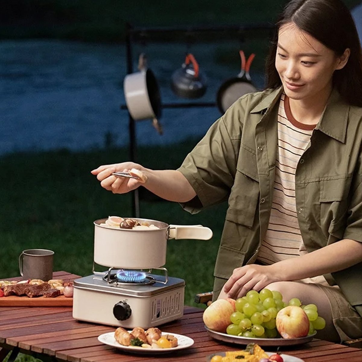 Camping Cooking Utensil Holder - didyou Outdoor Camping Cooking Gas Stove