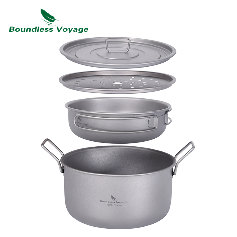Camping Cooking Recipes - Boundless Voyage Camping Cooking Pot Multifunctional