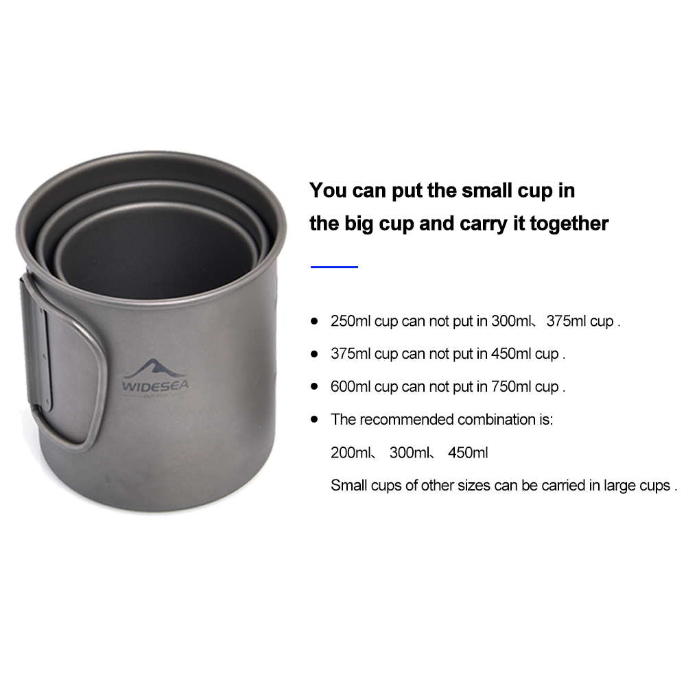 Widesea Camping Mug Titanium C - Camping Cooking Bundle 评论和价格