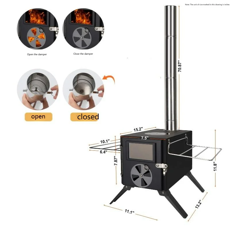 Camping Carbon Steel Wood-Burn - Camping Cooking Easy 评论和价格