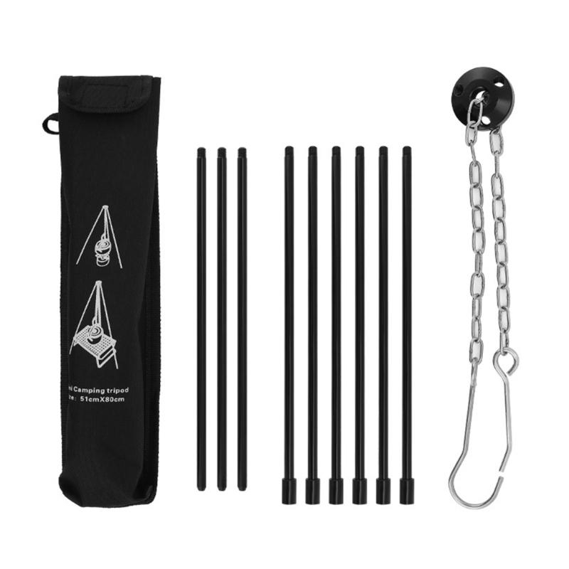 Campfire Cooking Tripod Set Ad - Camping Cooking Tripod 评论和价格