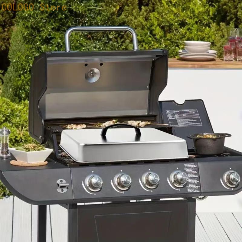 Square Cover with Top Handle f - Camping Cooking Flat Top 评论和价格