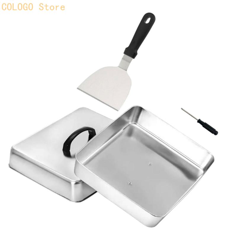 Square Cover with Top Handle f - Camping Cooking Flat Top 评论和价格