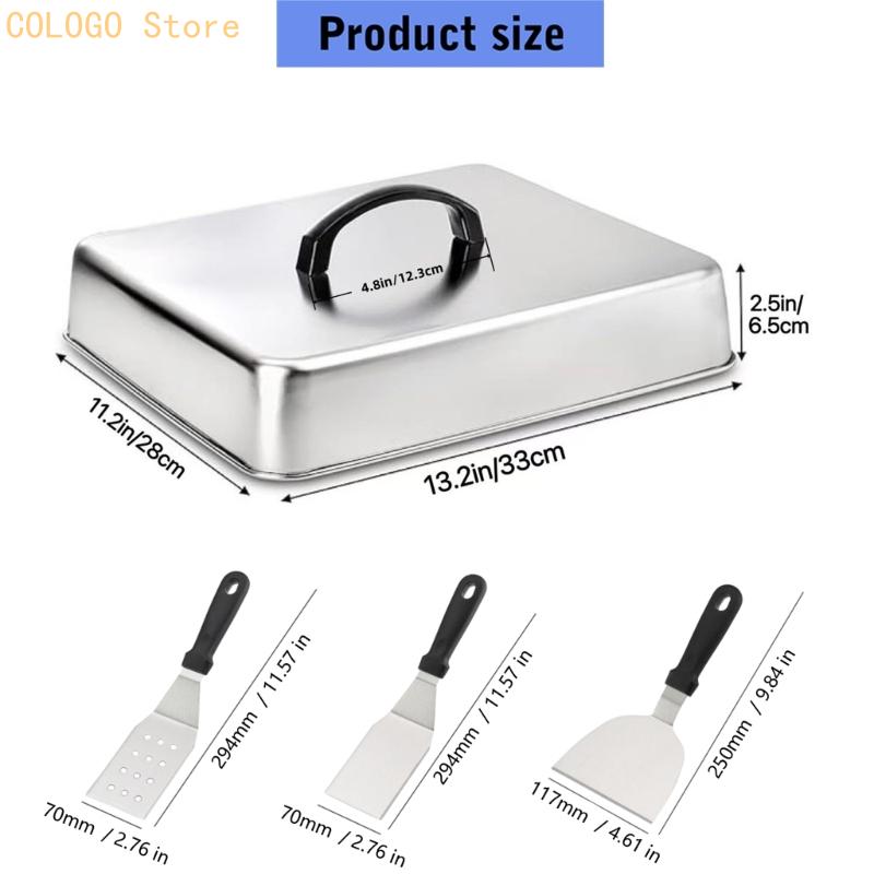 Square Cover with Top Handle f - Camping Cooking Flat Top 评论和价格