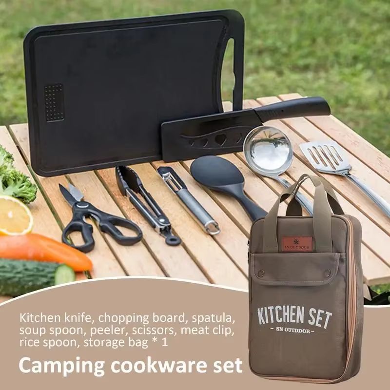 8pcs Camping Kitchen Cookware  - Camping Cooking Recipes 评论和价格