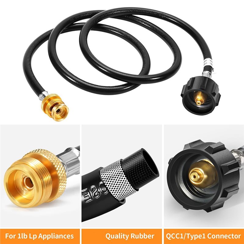 QCC Propane Tanks Adapter Hose - Camping Cooking Easy 评论和价格