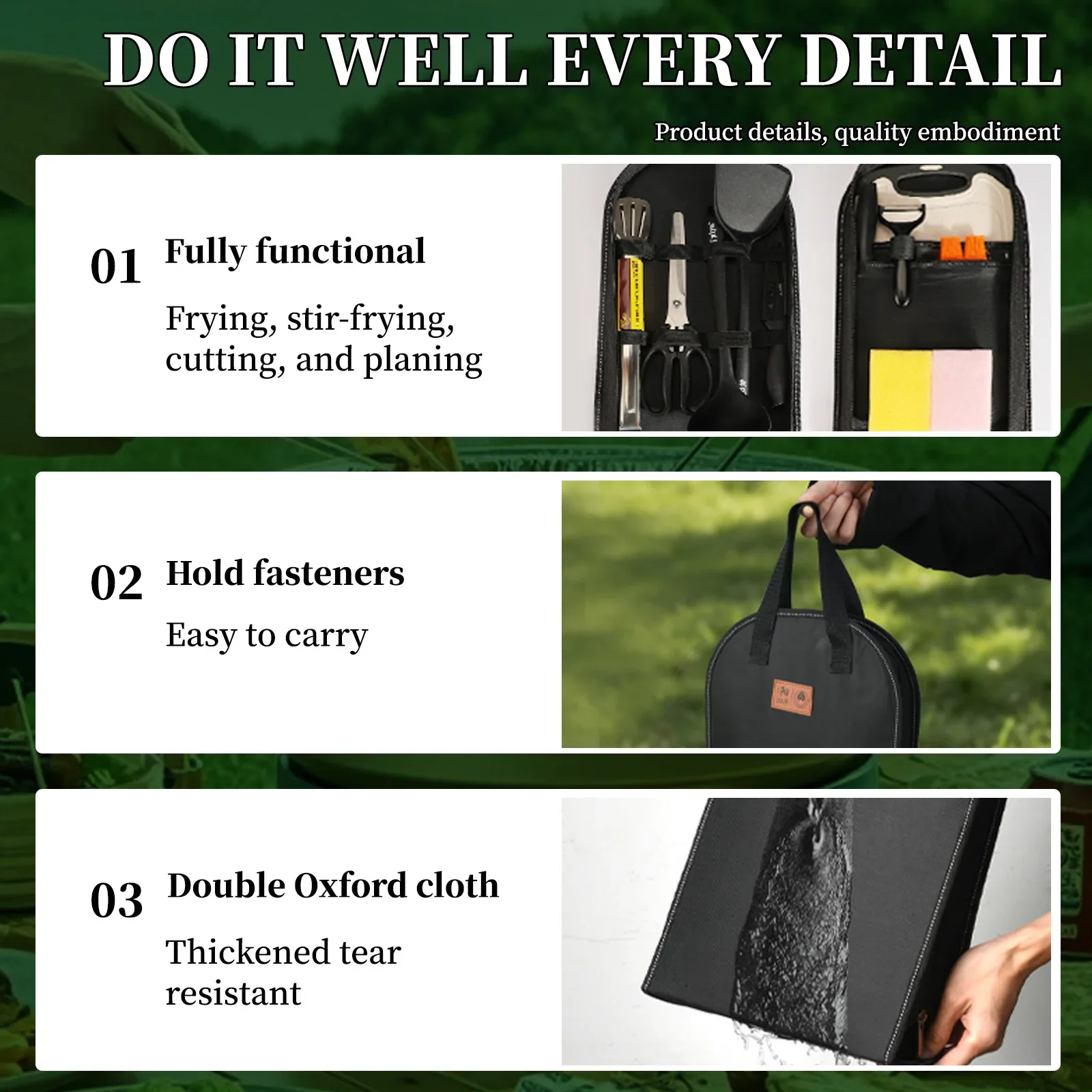Portable outdoor utensils set  - Camping Cooking Bundle 评论和价格
