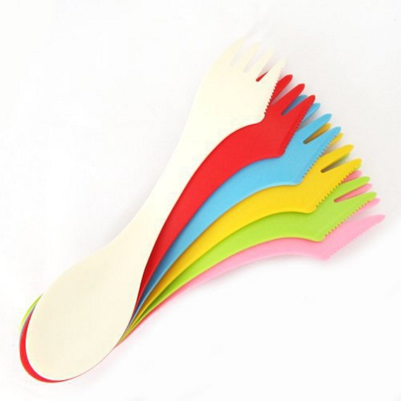 6PCS 3-in-1 Camp Utensils Set  - Camp Spork Set 评论和价格