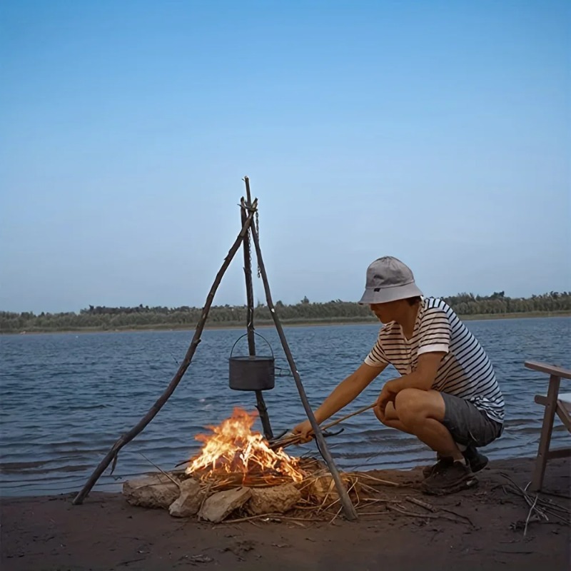 Outdoor BBQ Tripod Portable De - Camping Cooking Tripod 评论和价格