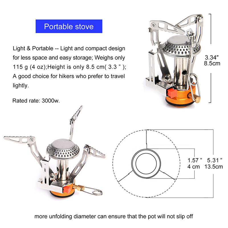 Widesea One-Piece Gas Stove 35 - Camping Cooking Easy 评论和价格