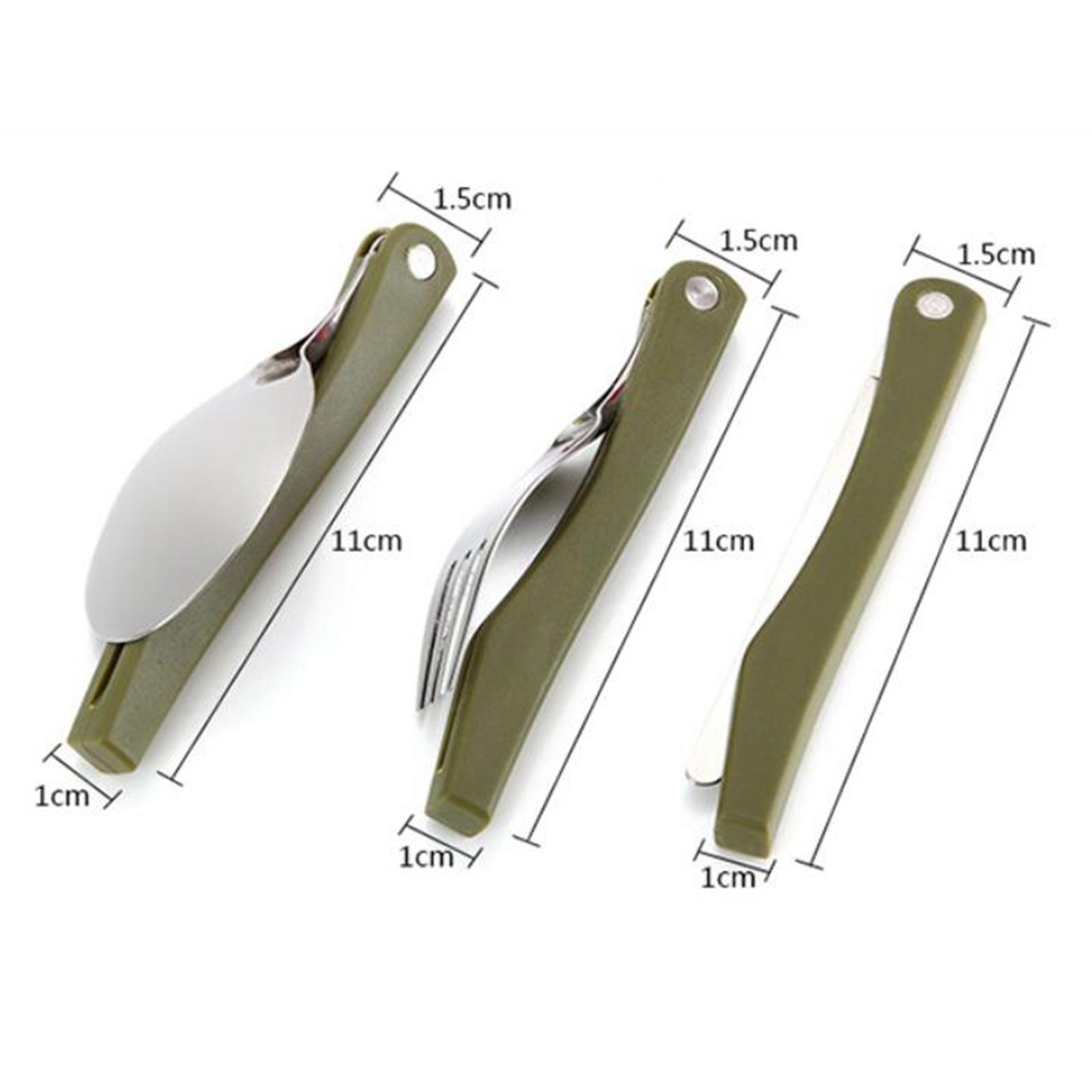 Portable Folding Cutlery Set L - Camp Spork Set 评论和价格