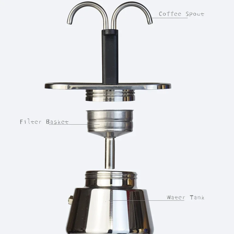 200ML Mini Moka Pot Double Tub - Pocket Coffee Maker 评论和价格