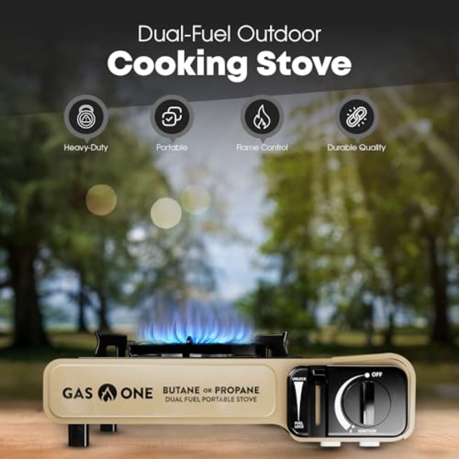 GasOne GS-3400P-KIT Propane or - Camping Cooking Flat Top 评论和价格