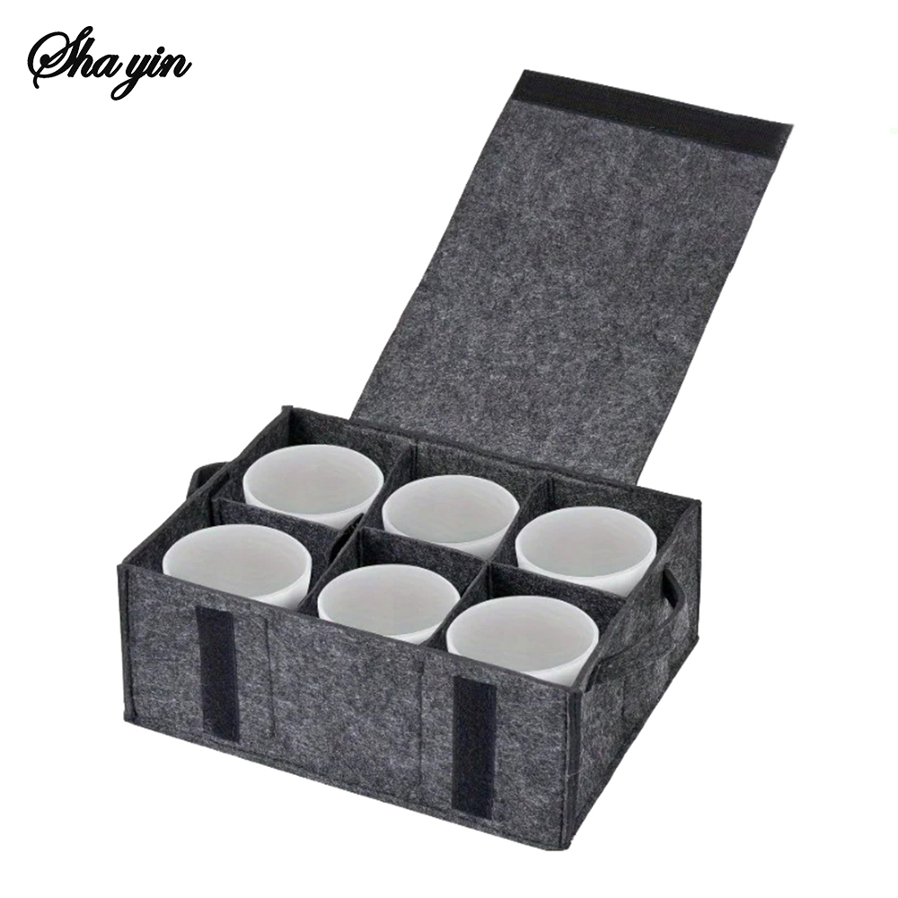 Felt Plate Dish Cup Storage Ba - Camping Cooking Utensil Holder 评论和价格
