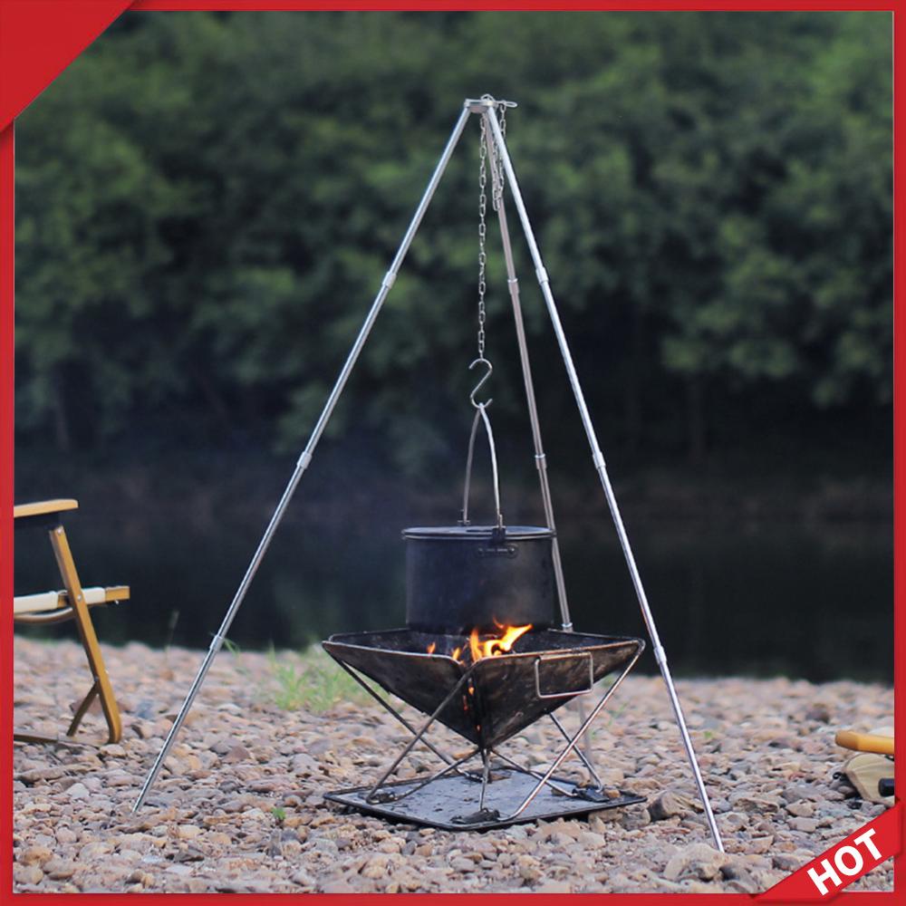 Outdoor Cooking Tripod Portabl - Camping Cooking Tripod 评论和价格
