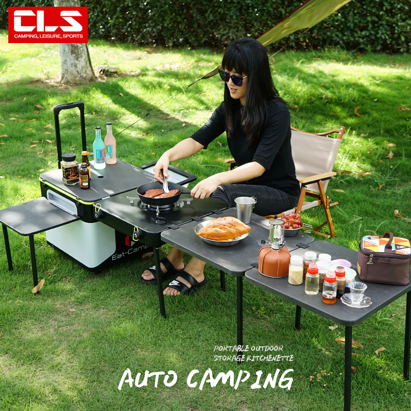Portable Mobile Camping Kitche - Camping Cooking Box 评论和价格