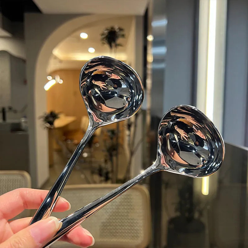New 1PC Stainless Steel Spoon  - Camping Cooking Noodles 评论和价格
