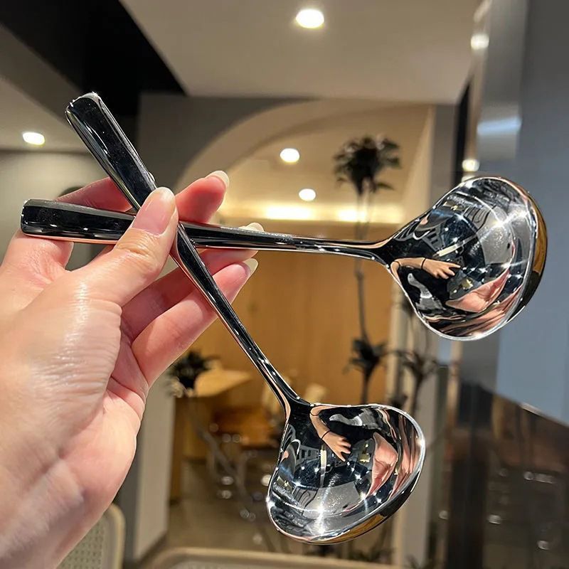 New 1PC Stainless Steel Spoon  - Camping Cooking Noodles 评论和价格