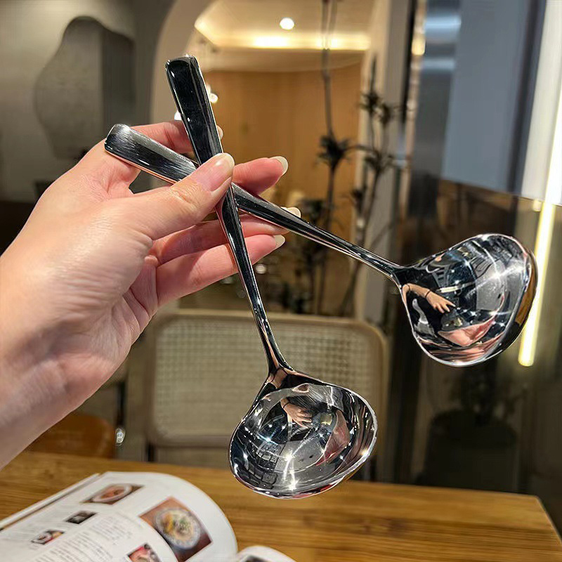 New 1PC Stainless Steel Spoon  - Camping Cooking Noodles 评论和价格