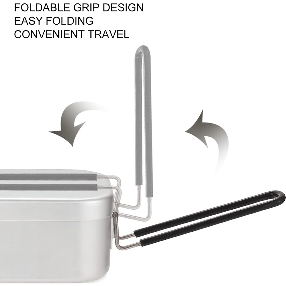 800ML Aluminum Lunch Boxes Out - Camping Cooking Box 评论和价格