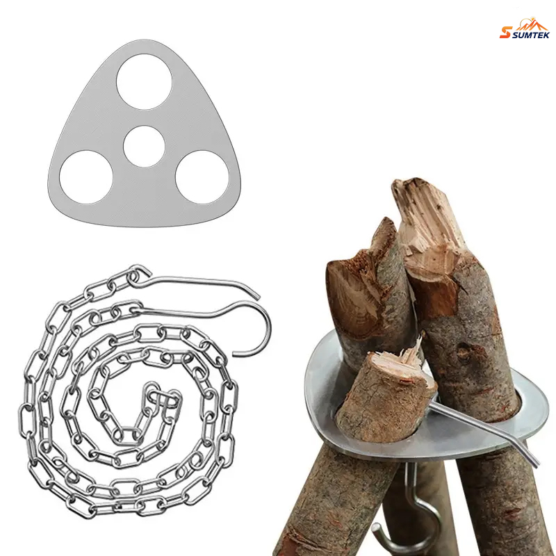 Stainless Steel Portable Campi - Camping Cooking Tripod 评论和价格