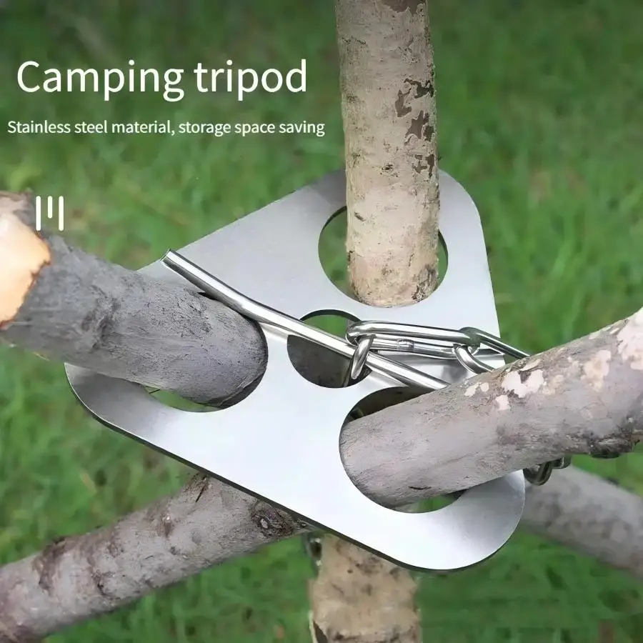 Stainless Steel Portable Campi - Camping Cooking Tripod 评论和价格