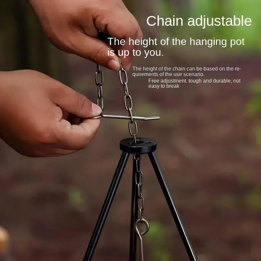 Outdoor Large Bonfire Tripod P - Camping Cooking Tripod 评论和价格