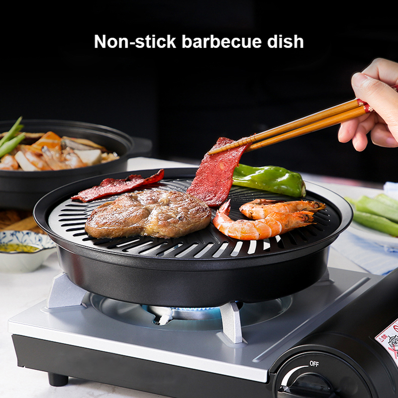 Korean Non-stick Barbecue Tray - Camping Cooking Flat Top 评论和价格