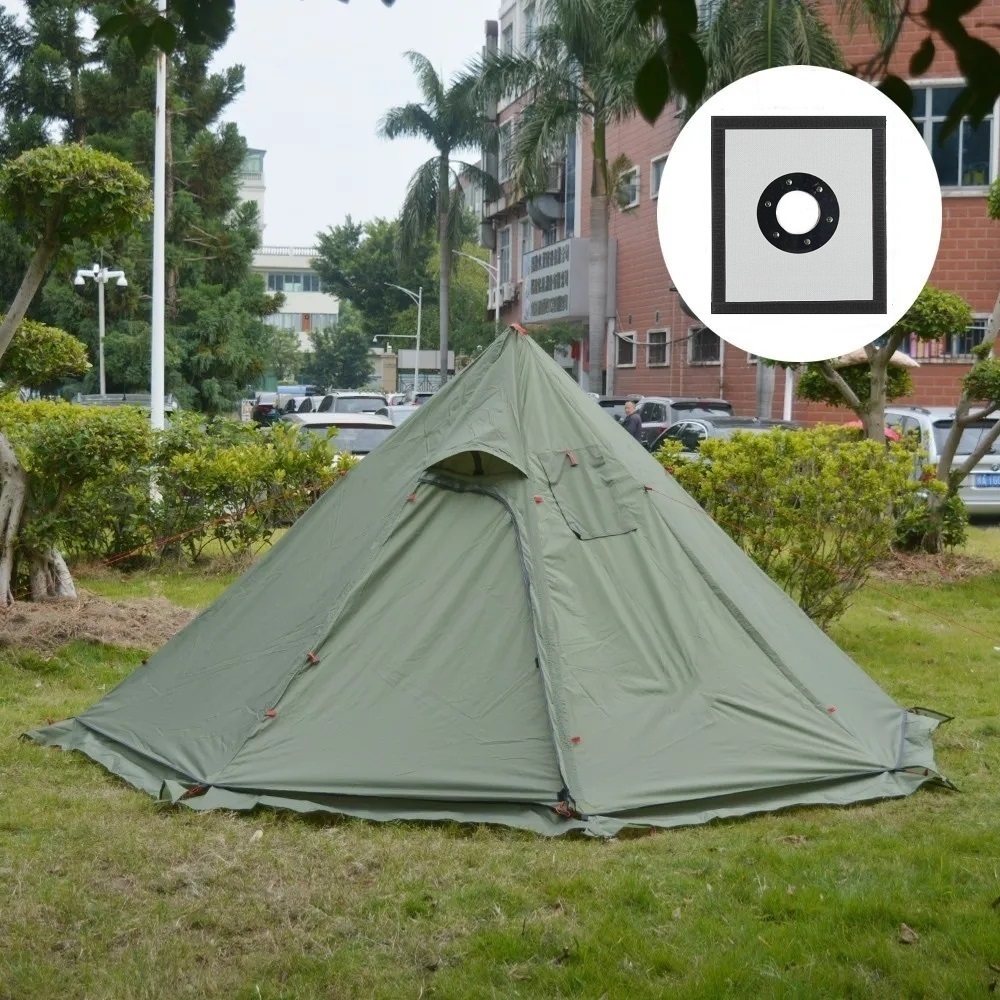 New Pyramid Tent With Snow Ski - Camping Cooking Snow 评论和价格