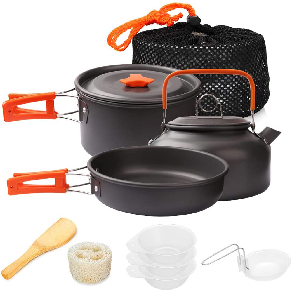 1pcs/1set Camping Cookware Kit - Camping Cooking Recipes 评论和价格