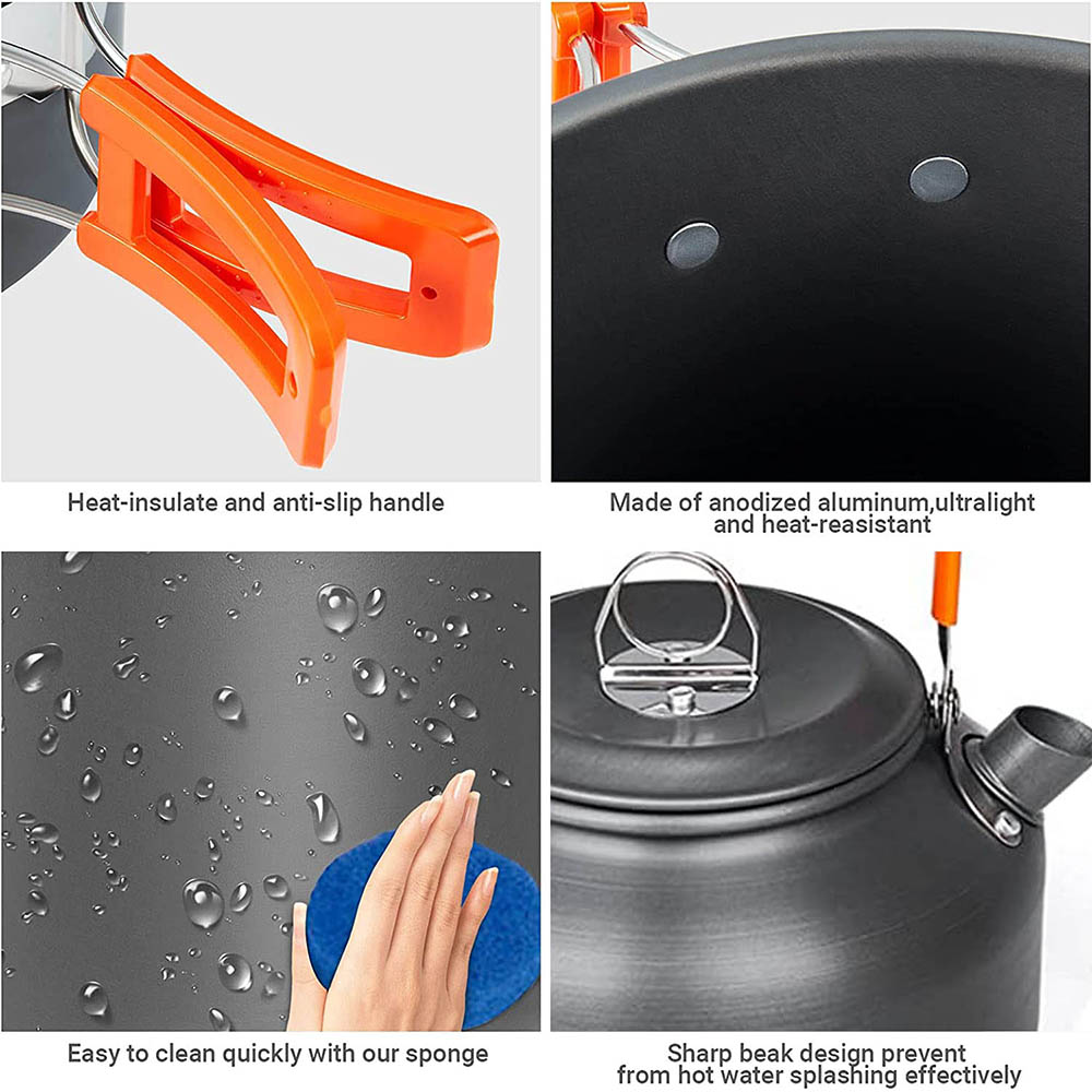 1pcs/1set Camping Cookware Kit - Camping Cooking Recipes 评论和价格