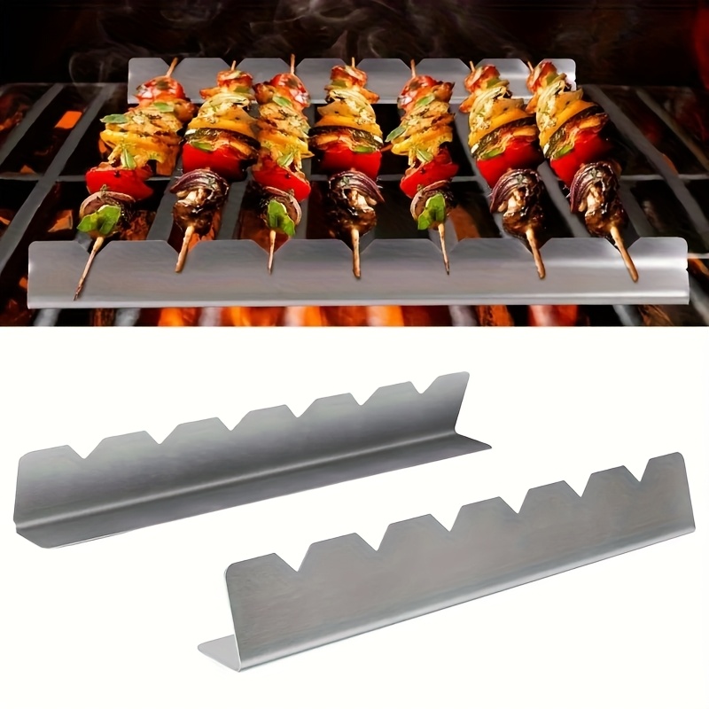 2pcs Kebab Rack Kebab Stands S - Camping Cooking Utensil Holder 评论和价格