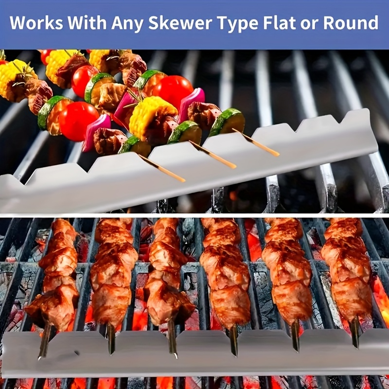 2pcs Kebab Rack Kebab Stands S - Camping Cooking Utensil Holder 评论和价格
