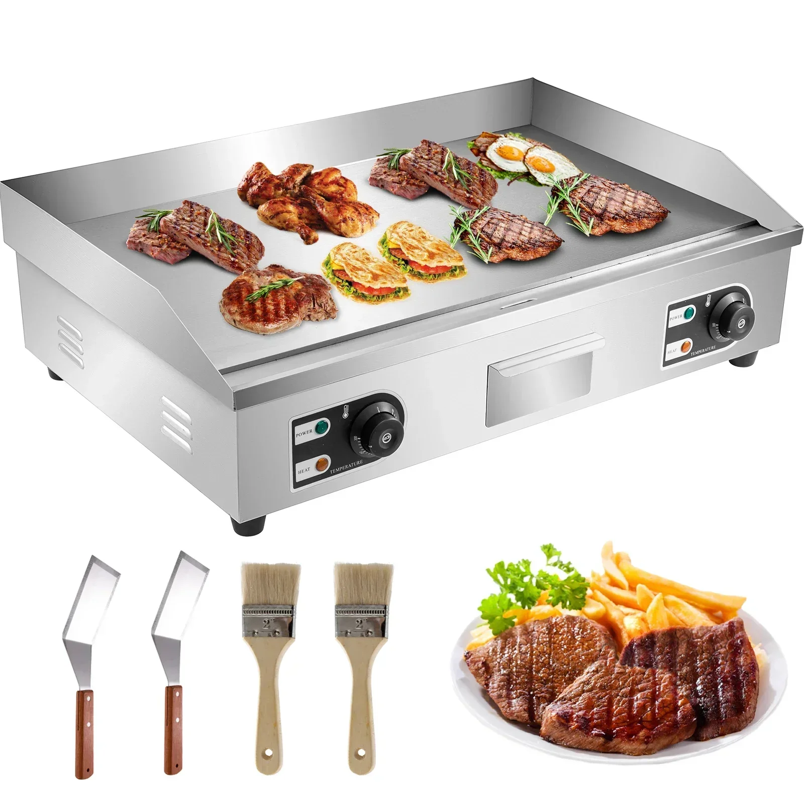Electric Countertop Griddle wi - Camping Cooking Flat Top 评论和价格