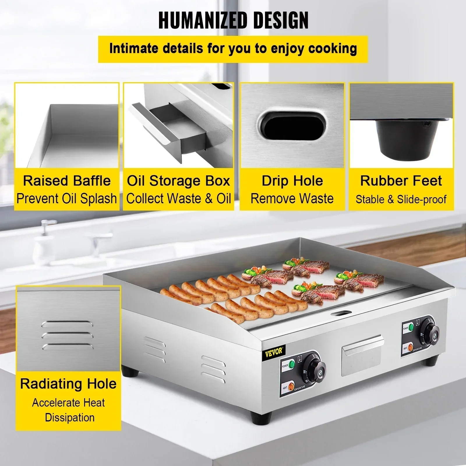 Electric Countertop Griddle wi - Camping Cooking Flat Top 评论和价格