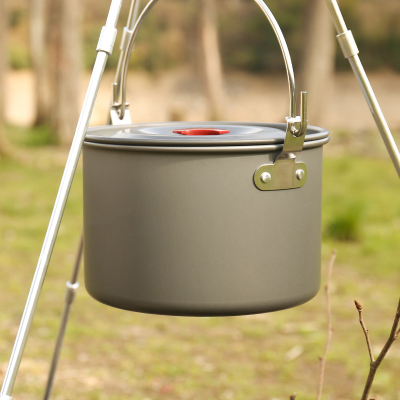 4L Camping Hanging Pots Campin - Camping Cooking Tripod 评论和价格